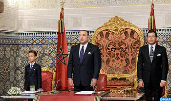جلالة الملك محمد السادس يوجه خطابا إلى شعبه الوفي بمناسبة الذكرى الستين لثورة الملك والشعب