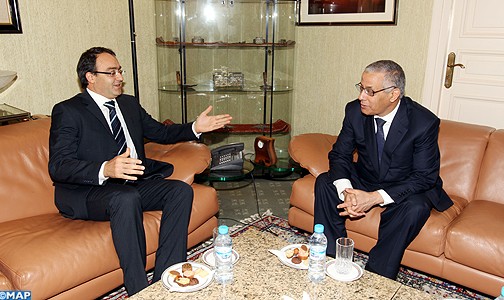السيد كريم غلاب يؤكد خلال مباحثات مع رئيس الحكومة الليبية حرص المغرب على تطوير علاقاته مع ليبيا في شتى المجالات