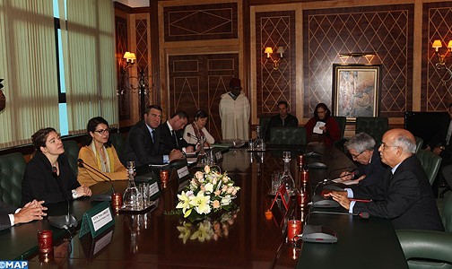 السيد بيد الله يتباحث مع وفد عن مجموعة الصداقة البرلمانية البلجيكية المغربية