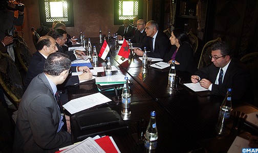 انعقاد الاجتماع الثالث لآلية الحوار والتنسيق والتشاور السياسي والاستراتيجي بين المغرب ومصر بمراكش