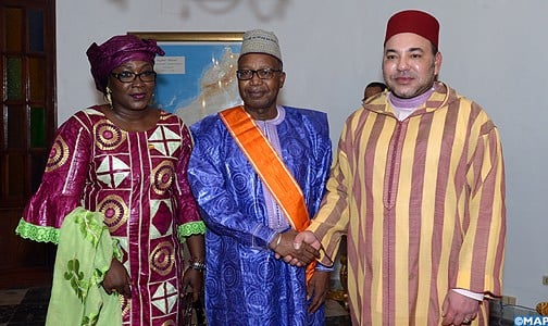 جلالة الملك يستقبل بباماكو السفير السابق لجمهورية مالي بالمغرب