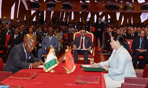 المنتدى الإقتصادي الإيفواري المغربي بأبيدجان.. جلالة الملك يترأس حفل التوقيع على 26 اتفاقية شراكة و استثمار