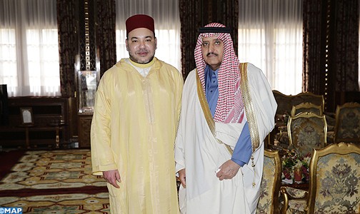 جلالة الملك يستقبل صاحب السمو الملكي الأمير أحمد بن عبد العزيز آل سعود