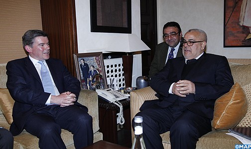 رئيس الحكومة يجري محادثات مع الوزير المنتدب لدى وزارة الخارجية البريطانية المكلف بالشرق الأوسط وشمال إفريقيا