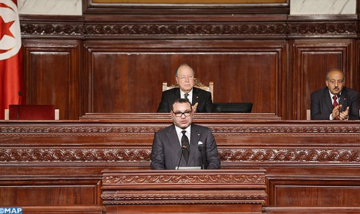 نص خطاب جلالة الملك أمام أعضاء المجلس الوطني التأسيسي التونسي
