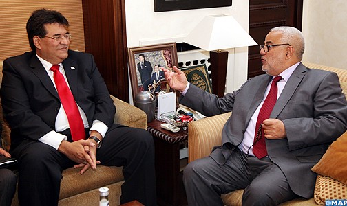 السيد ابن كيران يتباحث مع رئيس مجلس الشيوخ لباراغواي