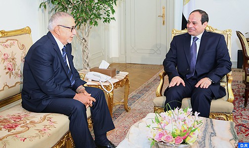 الرئيس المصري يستقبل السيد عبد الواحد الراضي رئيس الاتحاد البرلماني الدولي