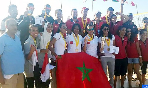 الدورة 23 من البطولة العربية للأمم للكرة الطائرة الشاطئية سيدات : الذهب والفضة من نصيب المغرب