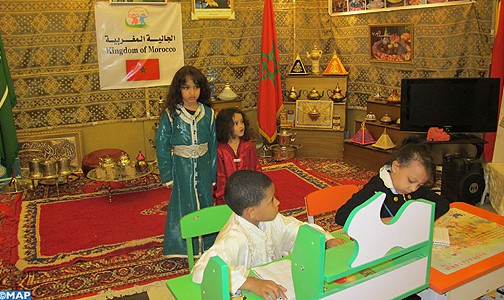 الجالية المغربية تشارك في فعاليات المهرجان الدولي السابع للطفولة في الرياض