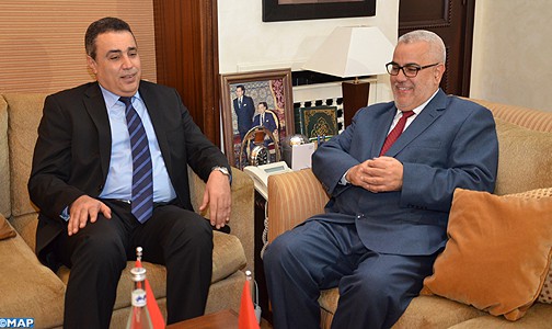 السيد ابن كيران يجري مباحثات مع رئيس الحكومة التونسية
