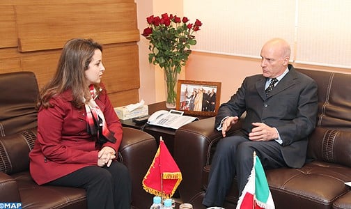 تنمية التعاون بين المغرب وإيطاليا في قطاع الماء والتطهير محور مباحثات السيدة أفيلال مع سفير إيطاليا بالمغرب