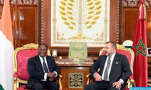 جلالة الملك يتباحث مع رئيس جمهورية الكوت ديفوار
