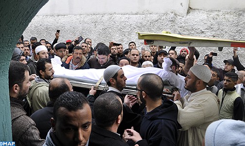 تشييع جثمان الشيخ عبد الباري الزمزمي بطنجة