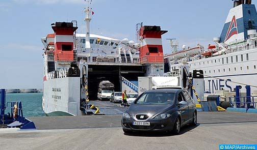 استئناف حركة الملاحة البحرية بين ميناء طنجة المدينة وميناء طريفة الإسباني (رسمي)