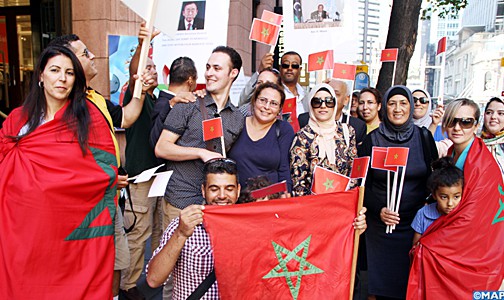 الجالية المغربية بأستراليا تنظم وقفة احتجاجية أمام مكتب الأمم المتحدة بسيدني للتنديد بالتصريحات اللامسؤولة لبان كي مون