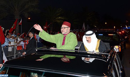 استقبال رسمي لجلالة الملك الذي يقوم بزيارة أخوة وعمل لمملكة البحرين