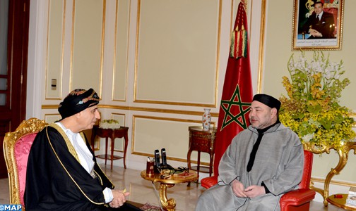 جلالة الملك يستقبل بالرياض صاحب السمو السيد فهد بن محمود آل سعيد نائب رئيس الوزراء لشؤون مجلس الوزراء بسلطنة عمان