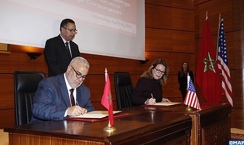 التوقيع بالرباط على برنامج التعاون الثاني (الميثاق الثاني) بين المغرب وهيئة تحدي الألفية الذي تبلغ قيمته 450 مليون دولار