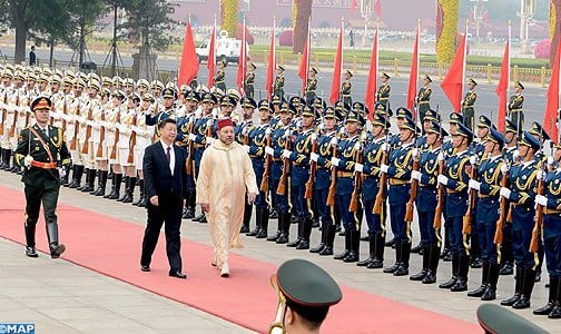 الرئيس الصيني يقيم حفل استقبال رسمي ببكين على شرف جلالة الملك