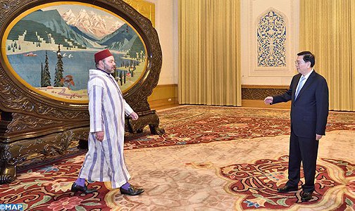 جلالة الملك يستقبل رئيس البرلمان الصيني