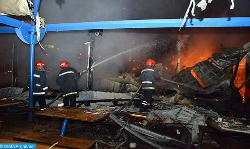 حريق مهول بأحد المراكز التجارية الكبرى بمدينة مراكش يخلف خسائر مادية جسيمة دون وقوع ضحايا