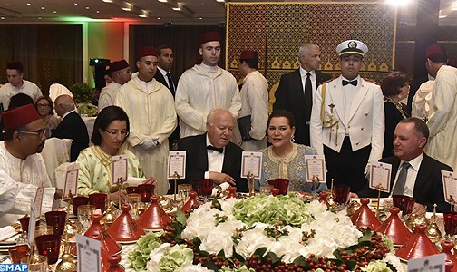 صاحبة السمو الملكي الأميرة للا حسناء تترأس مأدبة عشاء أقامها صاحب الجلالة الملك محمد السادس بمناسبة الحفل الأول لموسيقى البحر الأبيض المتوسط