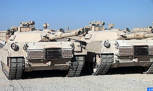 حفل تسلم أولى دبابات “أبرامز” الأمريكية الموجهة للقوات المسلحة الملكية
