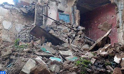 مصرع طفلين جراء انهيار أحد المنازل الآيلة للسقوط بمنطقة باب تاغزوت بمراكش