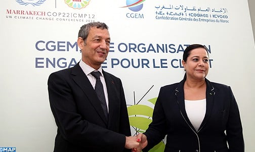التوقيع بالدار البيضاء على اتفاقية شراكة بين الاتحاد العام للمقاولات بالمغرب واللجنة المكلفة بتنظيم كوب 22