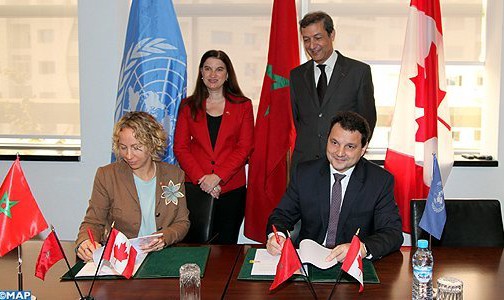 توقيع اتفاق دعم مالي بين كندا وبرنامج الأمم المتحدة الإنمائي لدعم تنظيم مؤتمر (كوب22)