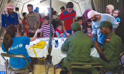 المستشفى الميداني المغربي بمخيم (الزعتري) يقدم أزيد من 17 ألف خدمة للاجئين السوريين في شتنبر المنصرم