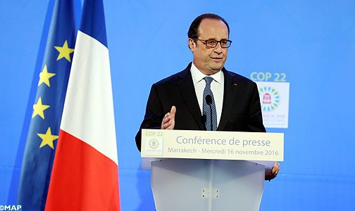 فرنسا تتطلع إلى أن تكون إفريقيا “طرفا أساسيا وأولوية في كوب 22” (فرانسوا هولاند)