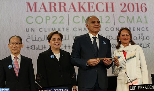 افتتاح مؤتمر المناخ بمراكش… المغرب يتولى رسميا رئاسة كوب 22