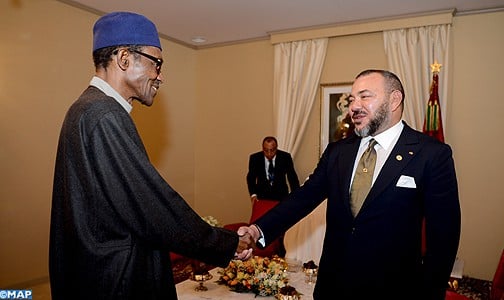 جلالة الملك يجري مباحثات على انفراد مع رئيس جمهورية نيجيريا الفدرالية