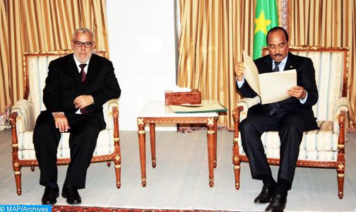 السيد ابن كيران بلغ خلال زيارته لموريتانيا السيد محمد ولد عبد العزيز حرص جلالة الملك على توطيد علاقات المغرب مع موريتانيا وتعزيز التشاور في مختلف المجالات