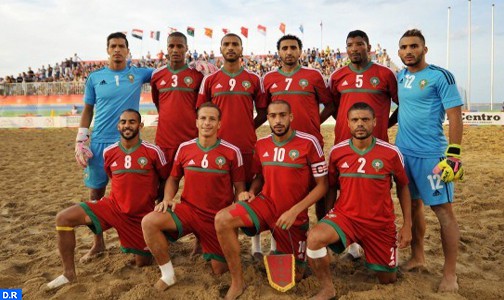 كأس إفريقيا للأمم لكرة القدم الشاطئية 2016 : المنتخب المغربي يتأهل إلى المربع الذهبي على حساب منتخب مدغشقر (2-1)