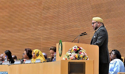 جلالة الملك يؤكد أن المغرب دخل الى الاتحاد الافريقي من الباب الواسع