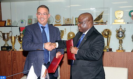 توقيع اتفاقية شراكة بين الجامعة الملكية المغربية لكرة القدم وإتحاد إفريقيا الوسطى لكرة القدم