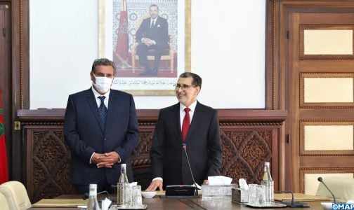 تسليم السلط بين السيد سعد الدين العثماني ورئيس الحكومة الجديد السيد عزيز أخنوش
