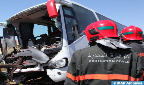مصرع 4 أشخاص وإصابة 39 آخرين في حادثة سير بين مراكش وأكادير