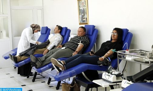 الوكالة المستقلة لتوزيع الماء والكهرباء بالجديدة وسيدي بنور تساهم في حملة التبرع بالدم