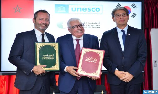 التوقيع على خطاب نوايا بين مؤسسة أرشيف المغرب ومنظمة اليونسكو في مجال صيانة الأرشيف