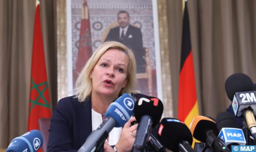 وزيرة الداخلية الألمانية تشيد بتدبير المغرب، بشكل فعال، لآثار زلزال الحوز