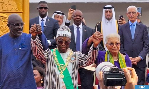 رئيس مجلس النواب يمثل جلالة الملك في حفل تنصيب رئيس ليبيريا المنتخب جوزيف بواكاي