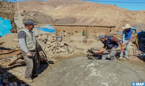 شيشاوة: تواصل عملية إعادة البناء ما بعد الزلزال بعزم وانخراط تام بجماعة أداسيل