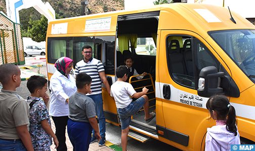 إقليم تطوان : النقل المدرسي، دعامة أساسية للنهوض بالتعليم المدرسي