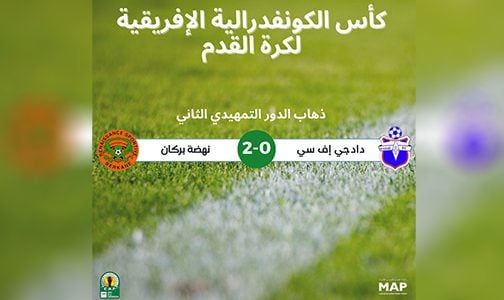 كأس الكونفدرالية الإفريقية لكرة القدم (الدور التمهيدي الثاني/ذهاب).. نهضة بركان يعود بفوز ثمين ضد إف سي دادجي البينيني (2-0)