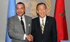 M. Taib Fassi Fihri remet un message de SM le Roi à M. Ban Ki-moon