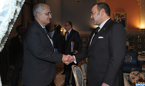 SM le Roi reçoit à Marrakech le ministre indien des Relations extérieures