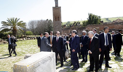 SAS le Prince Albert II de Monaco visite la nécropole de Chellah